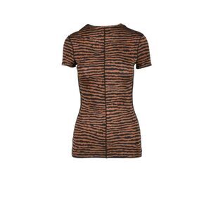 PROENZA SCHOULER Revolve TSHIRT Tie Dye Brown Black Animal Print Size Large NWT